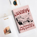 I Don’t Struggle With Anxiety I’m Actually Pretty Good At It A5 Lined Notebook