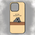 Am Tired And Brain Is Soup iPhone Rubber Phone Case