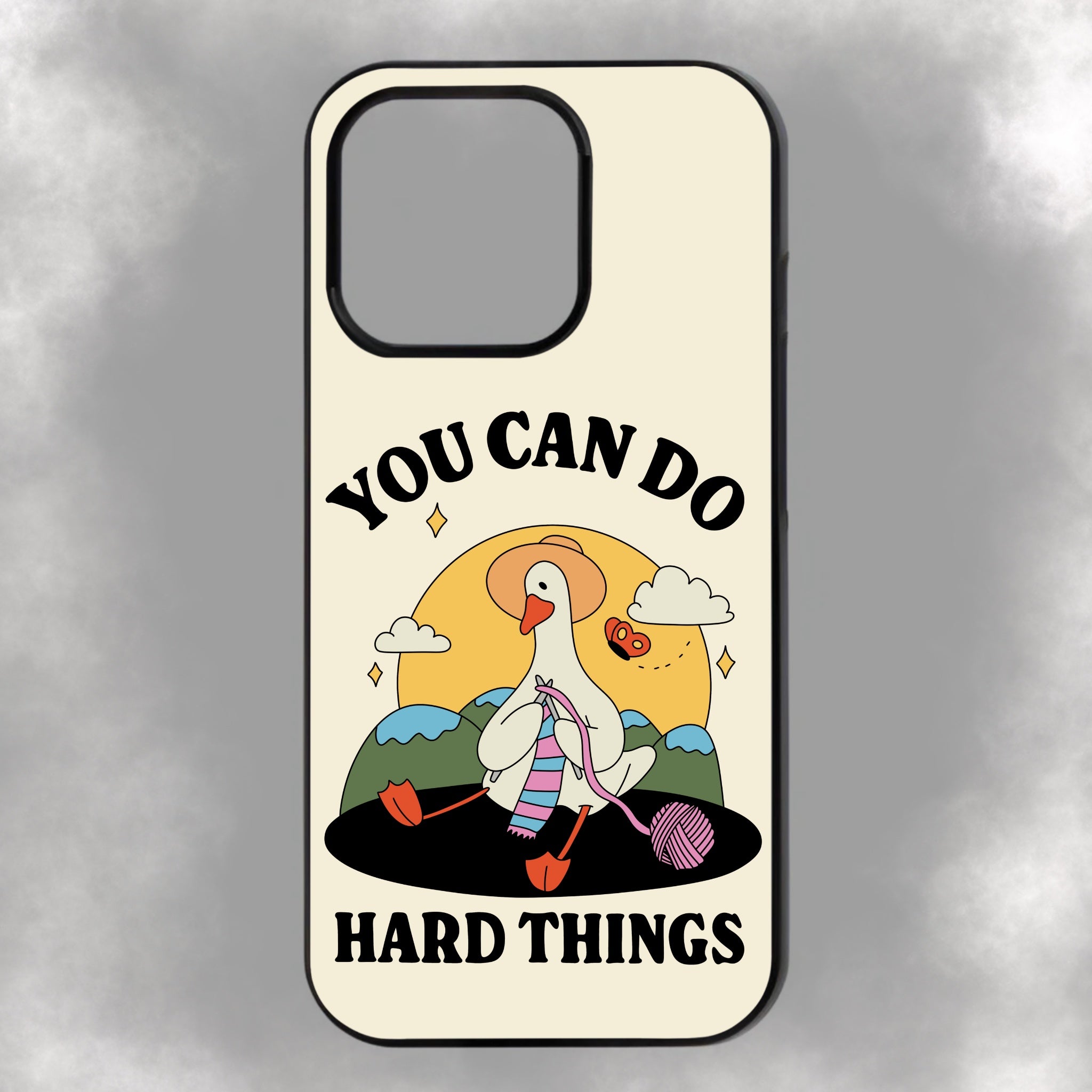 You Can Do Hard Things iPhone Rubber Phone Case