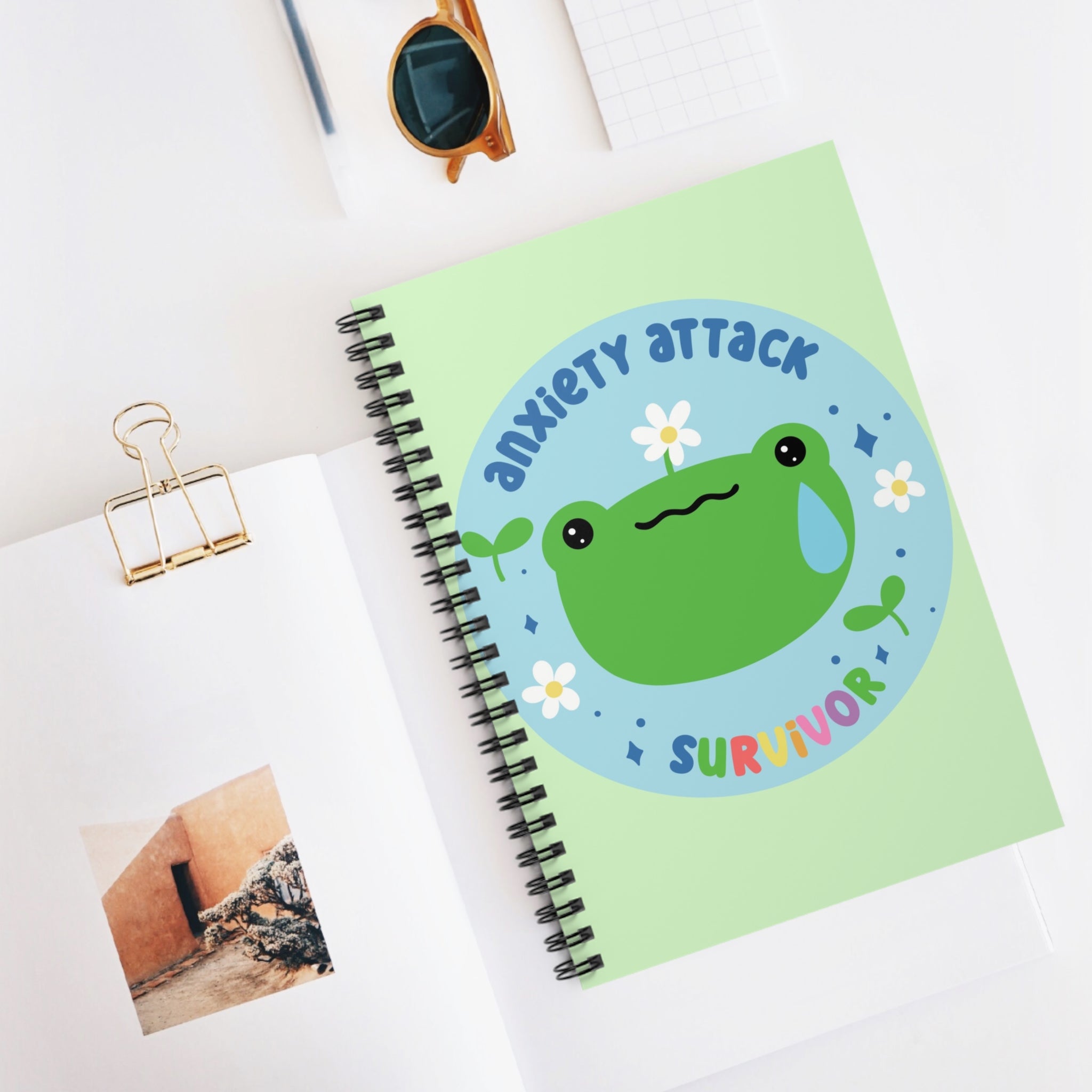 Anxiety Attack Survivor A5 Lined Notebook