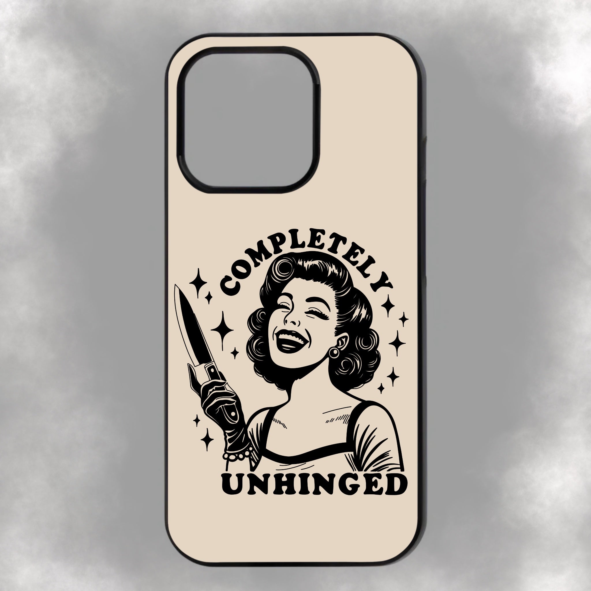 Completely Unhinged iPhone Rubber Phone Case