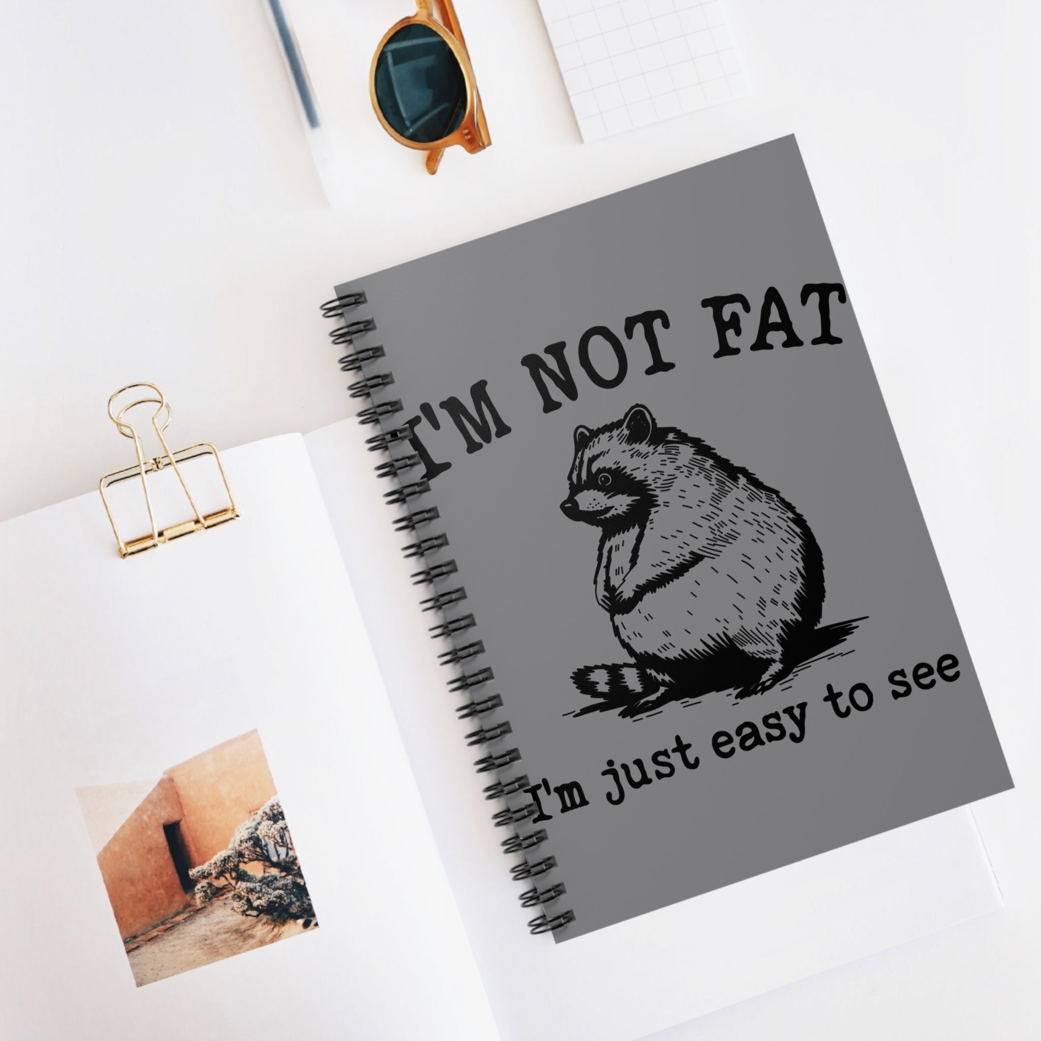 I’m Not Fat I’m Just Easy To See A5 Lined Notebook