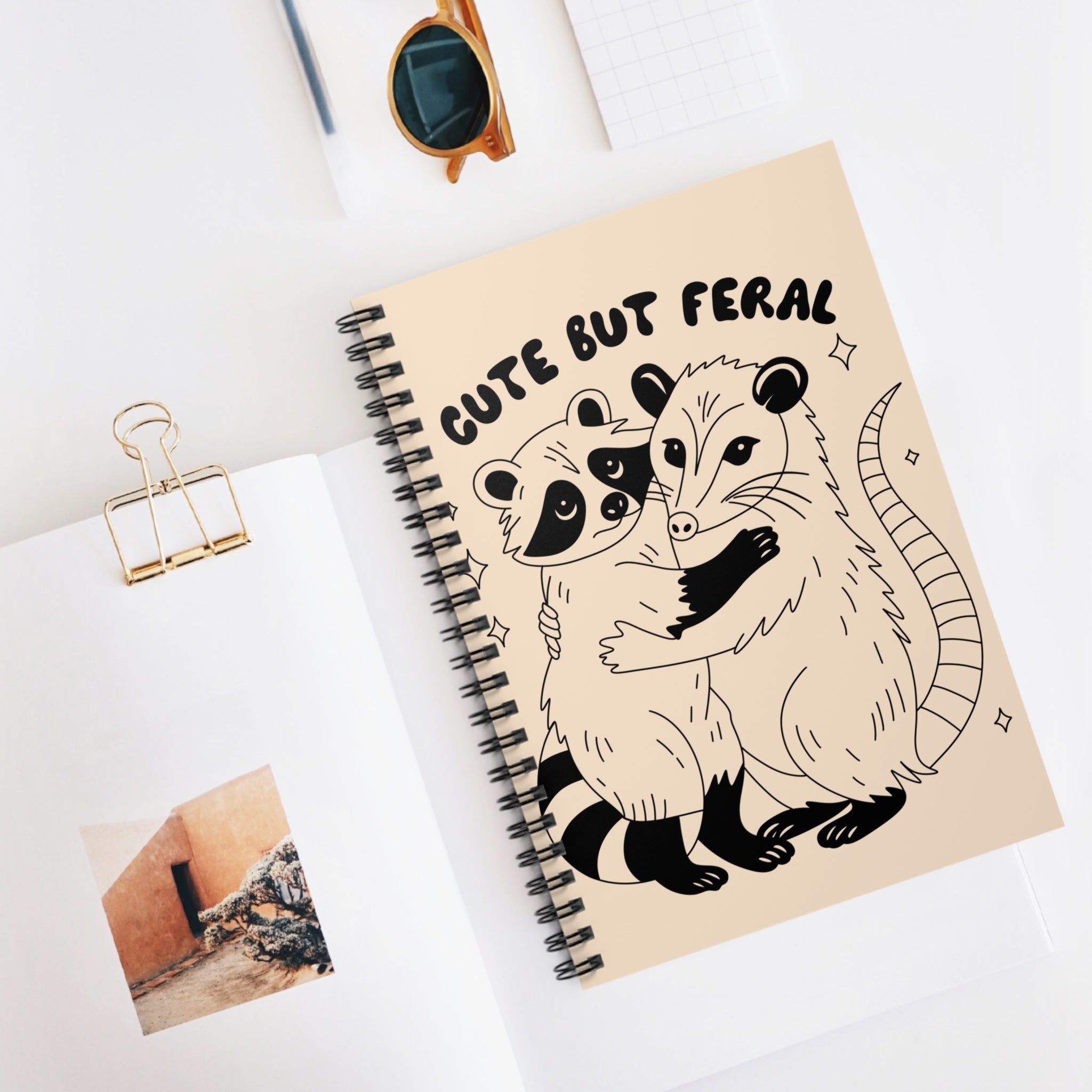 Cute But Feral A5 Lined Notebook