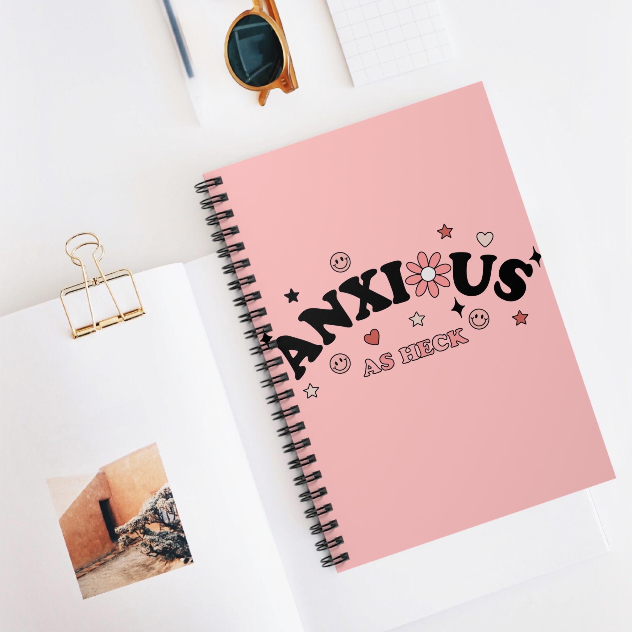 Anxious As Heck A5 Lined Notebook