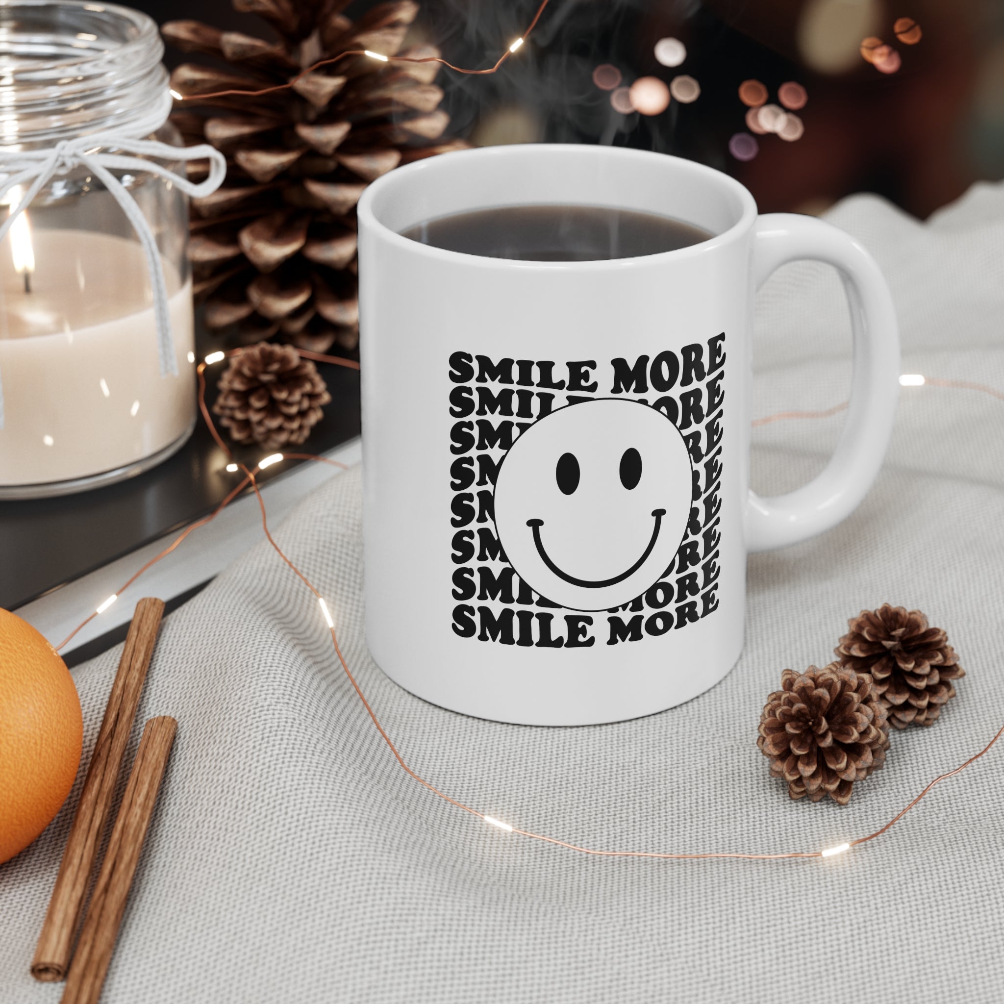 Smile More 11oz Ceramic Mug
