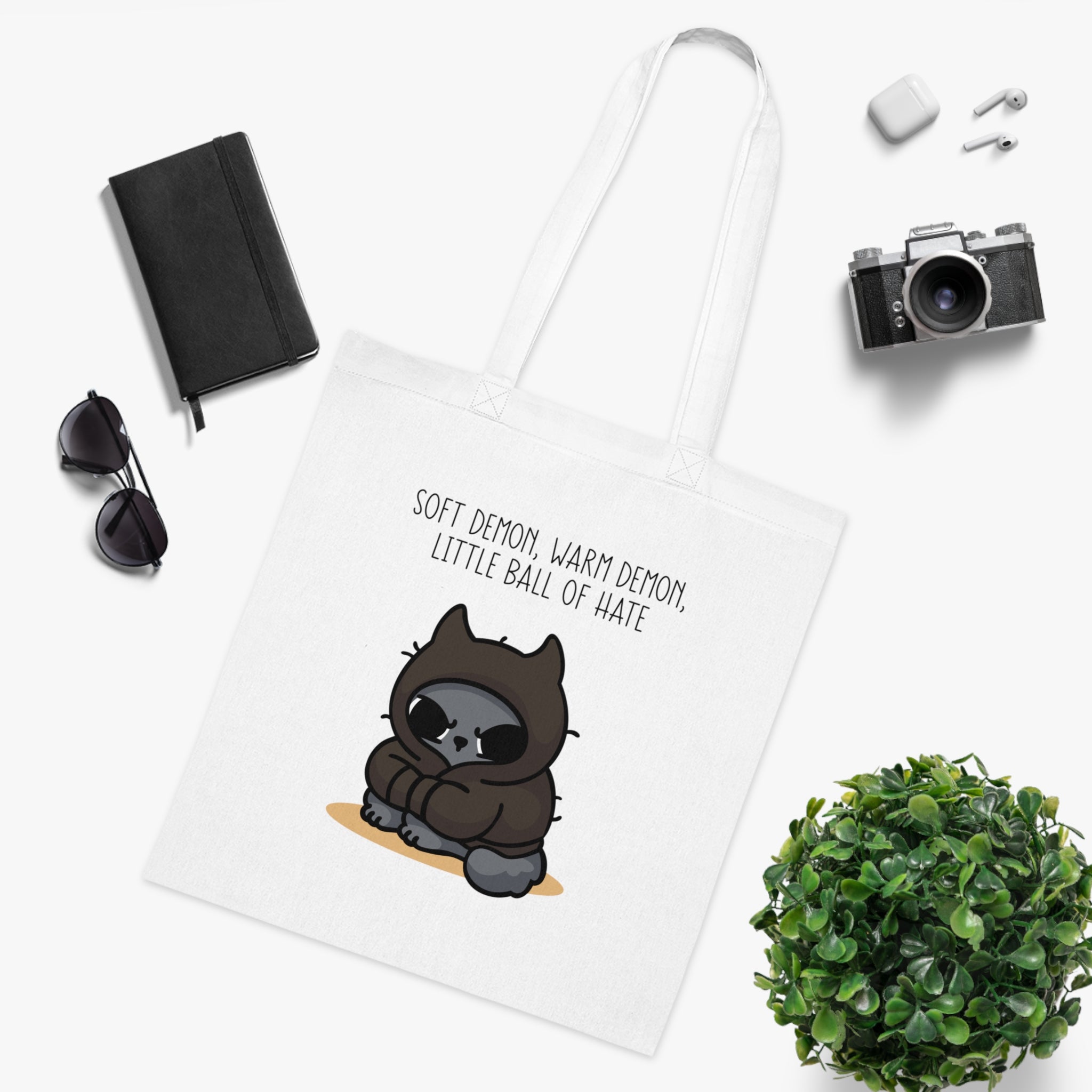 Soft Demon, Warm Demon, Little Ball Of Hate White Tote Bag