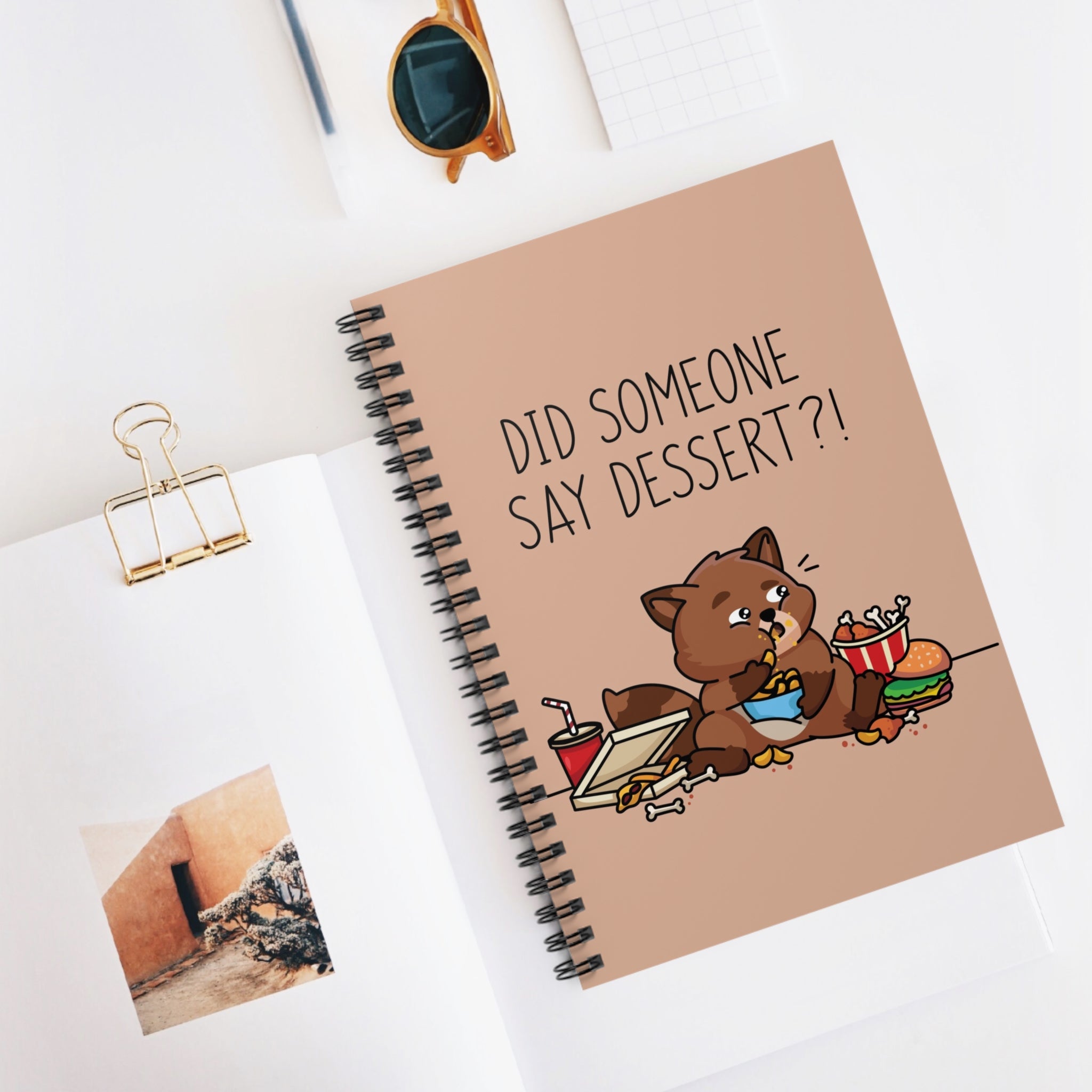 Did Someone Say Dessert?! A5 Lined Notebook