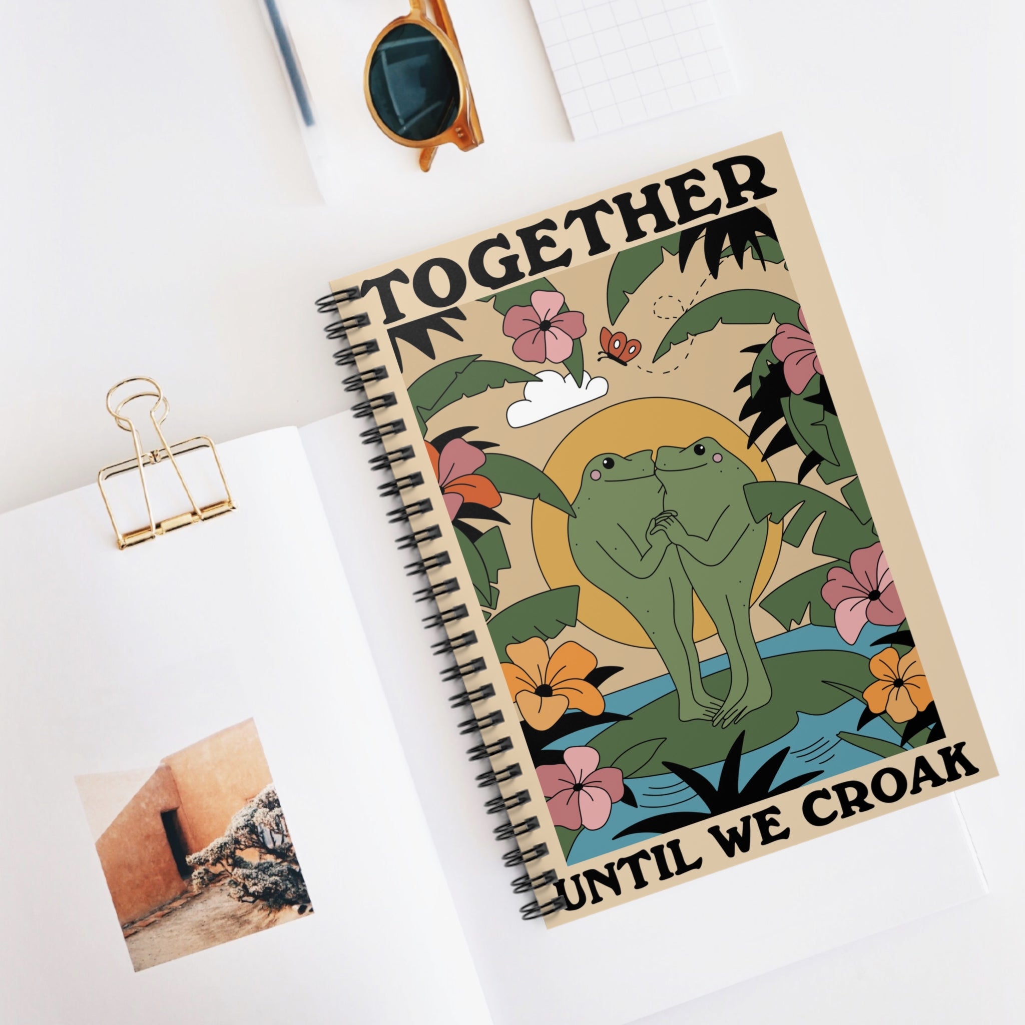 Together Until We Croak A5 Lined Notebook