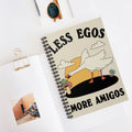 Less Egos More Amigos A5 Lined Notebook