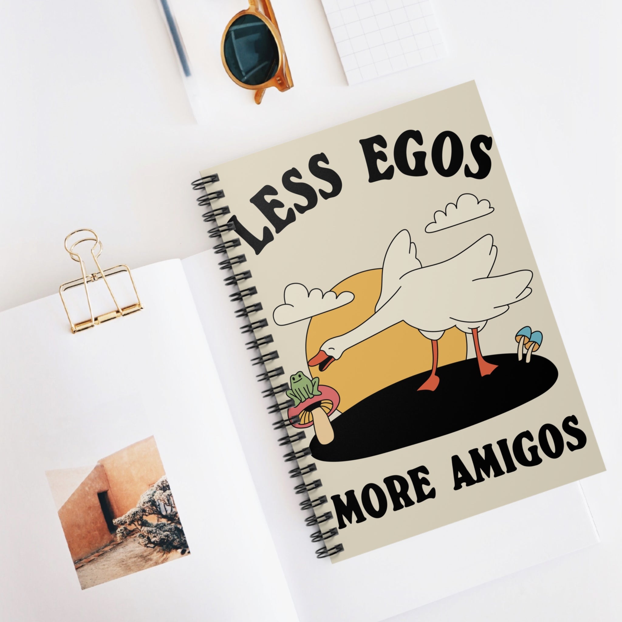 Less Egos More Amigos A5 Lined Notebook