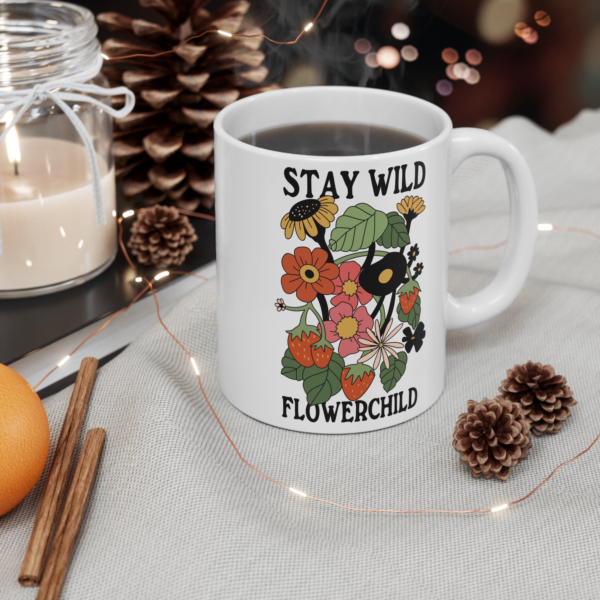 Stay Wild Flowerchild 11oz Ceramic Mug