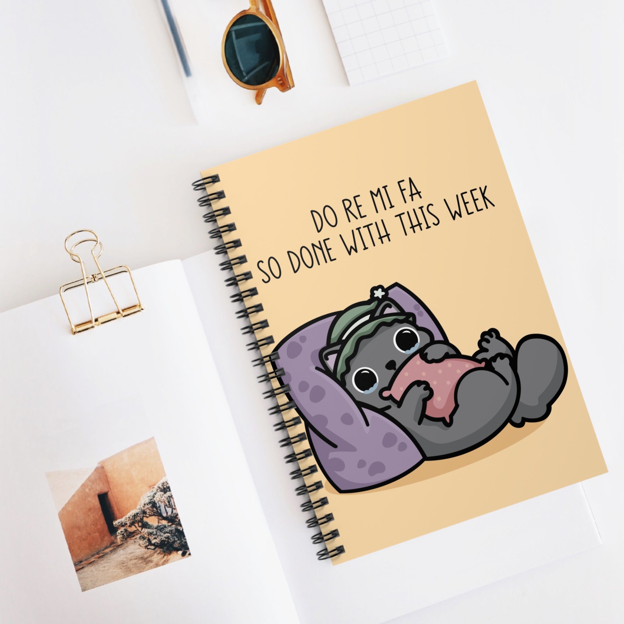 Do Re Mi Fa So Done With This Week A5 Lined Notebook