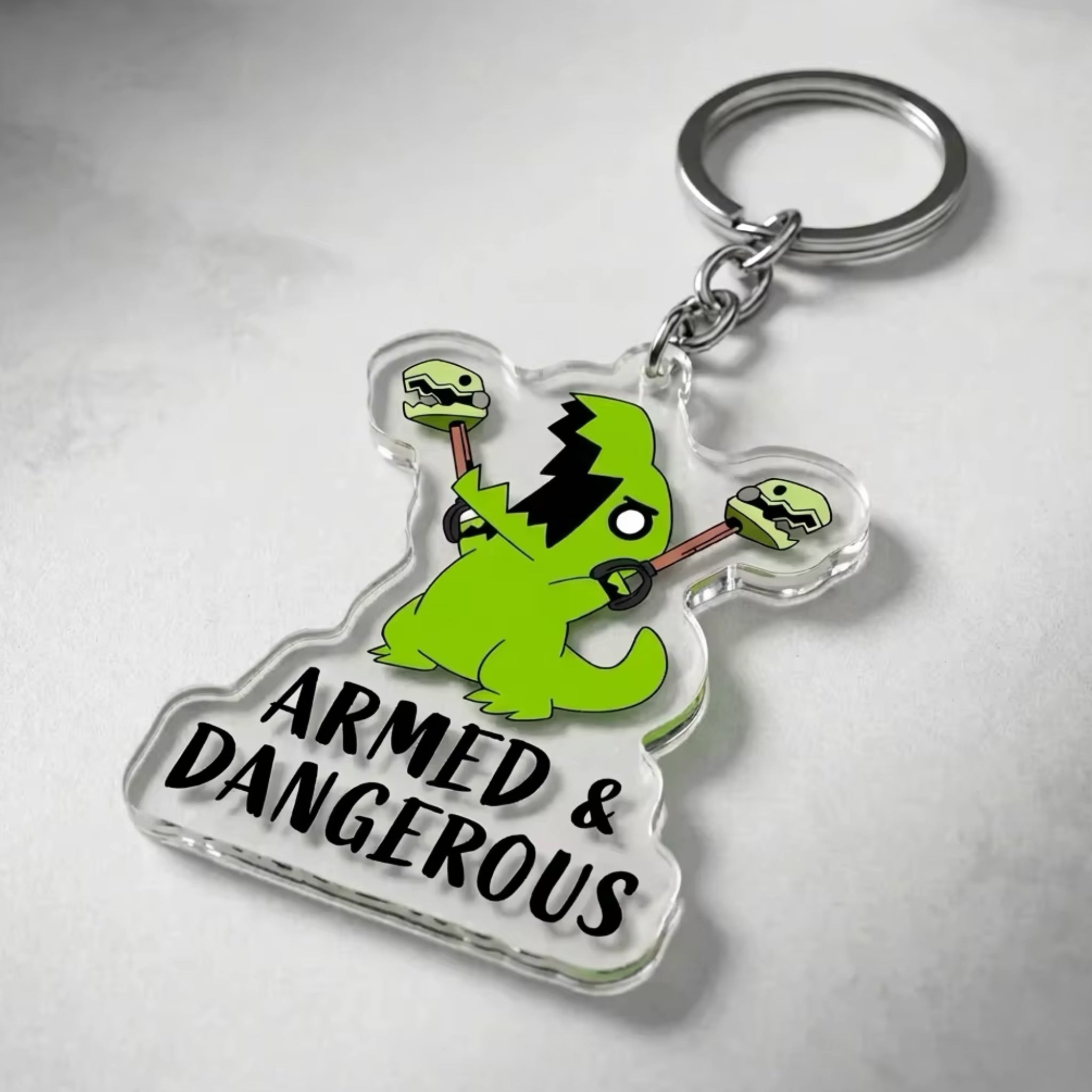Armed & Dangerous Acrylic Keyring