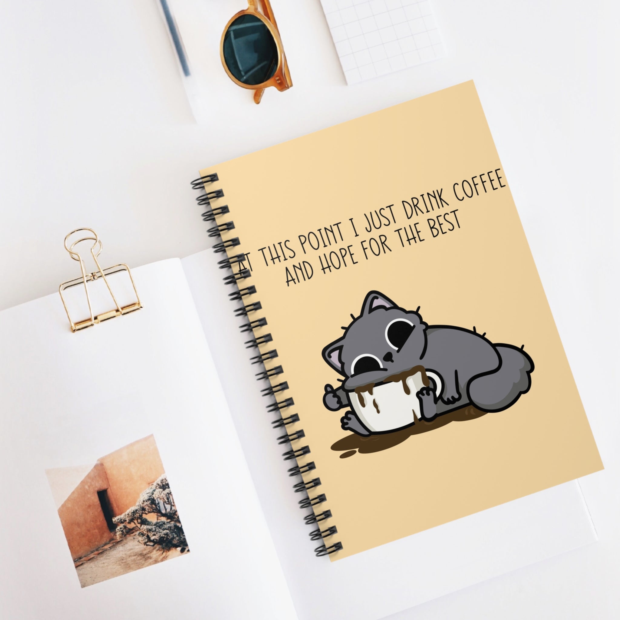At This Point I Just Drink Coffee And Hope For The Best A5 Lined Notebook