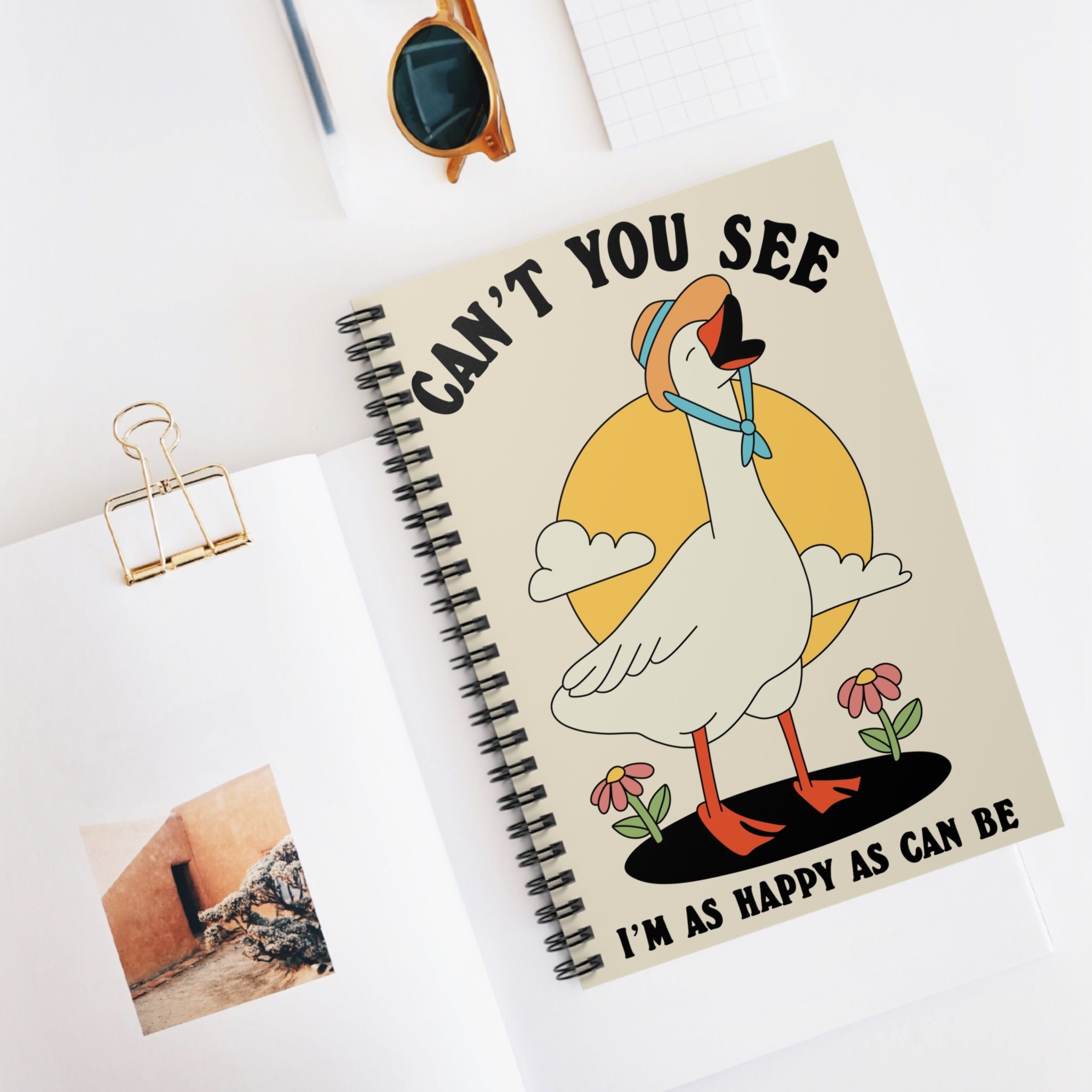 Can’t You See I’m As Happy As Can Be A5 Lined Notebook