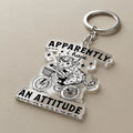 Apparently I Have An Attitude Acrylic Keyring