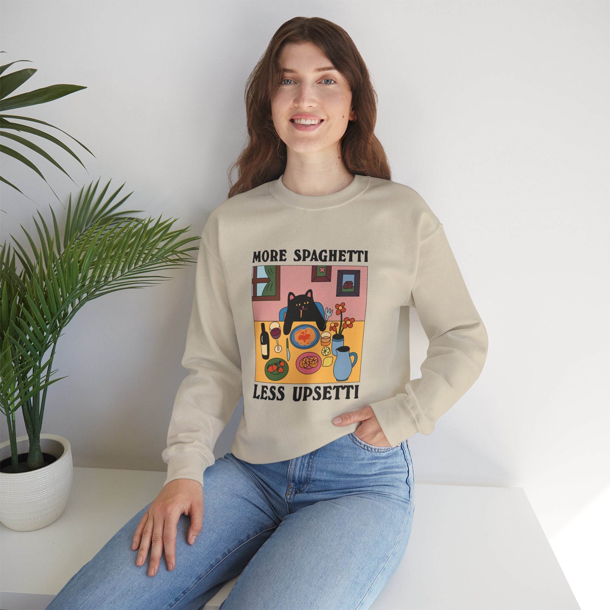 More Spaghetti Less Upsetti Unisex Sweatshirt