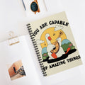 You Are Capable Of Amazing Things A5 Lined Notebook