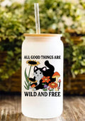 All Good Things Are Wild And Free 12oz Frosted Glass Tumbler
