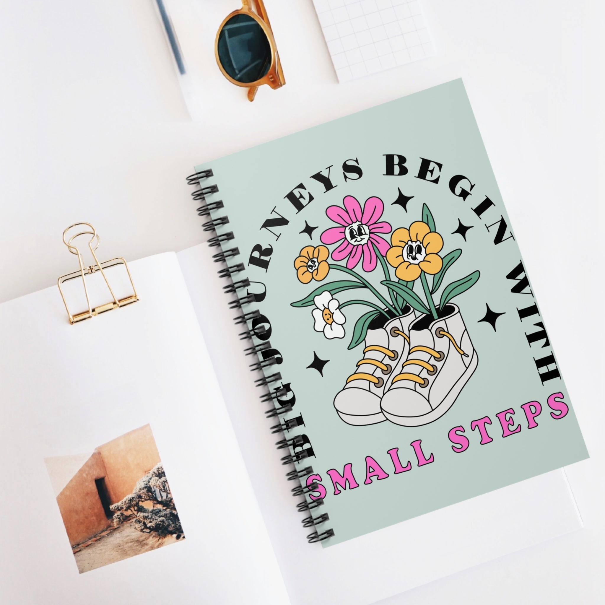 Big Journeys Begin With Small Steps A5 Lined Notebook