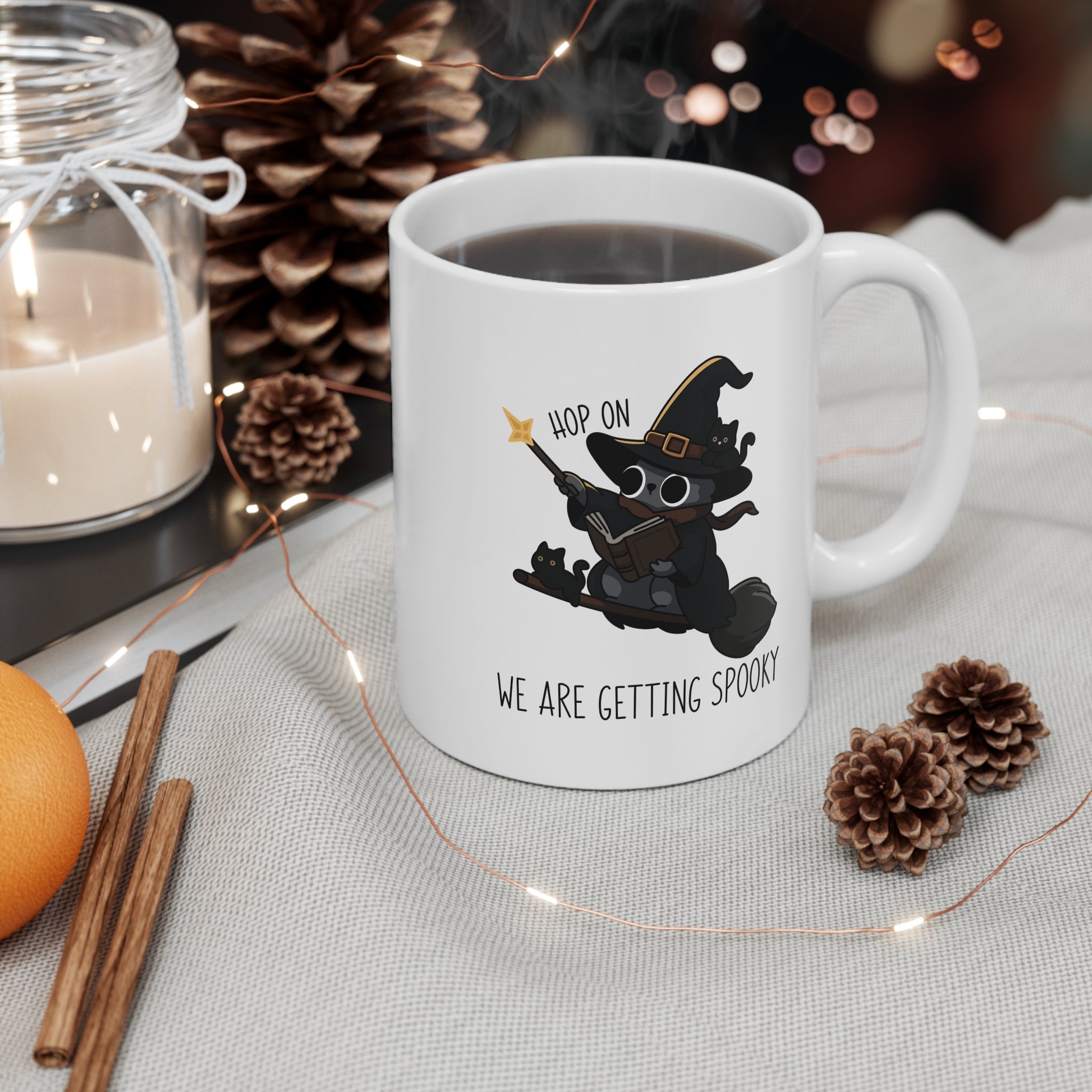 Hop On, We Are Getting Spooky 11oz Ceramic Mug