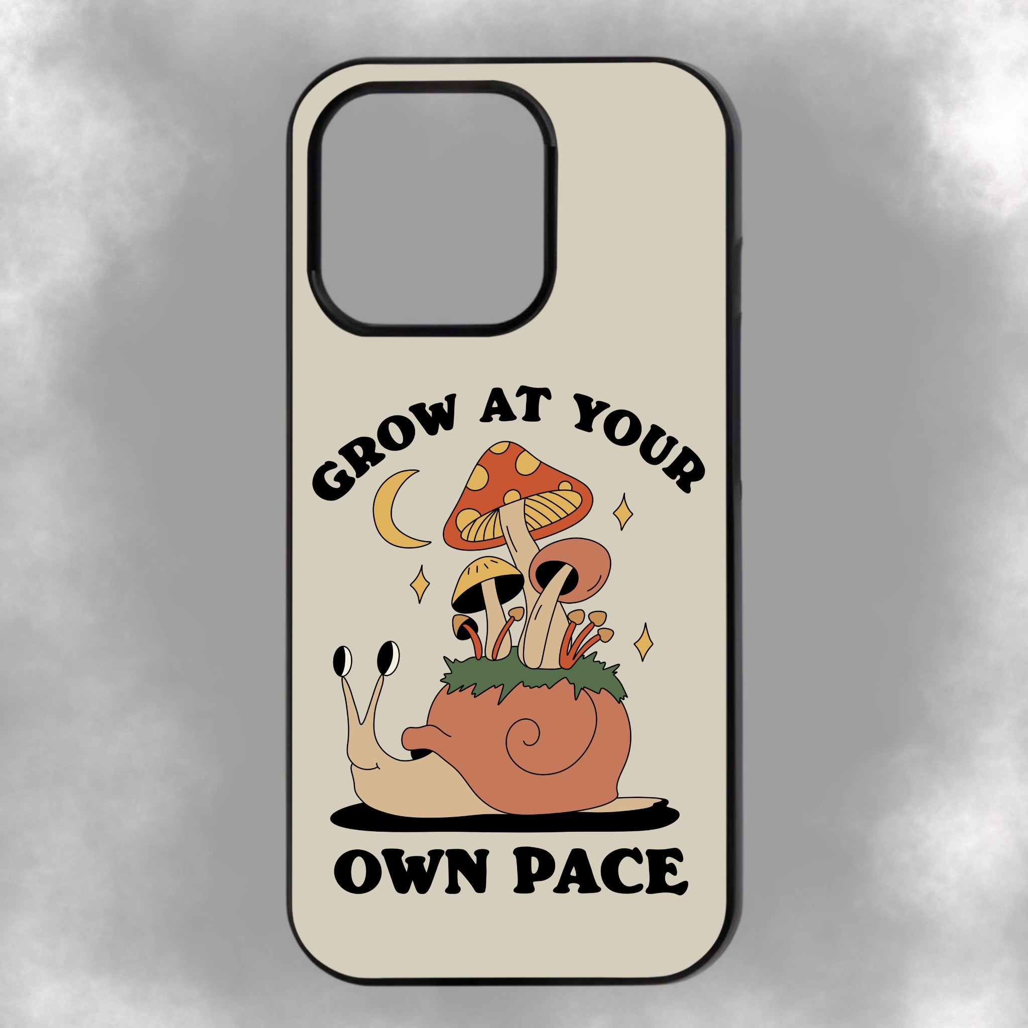 Grow At Your Own Pace iPhone Rubber Phone Case