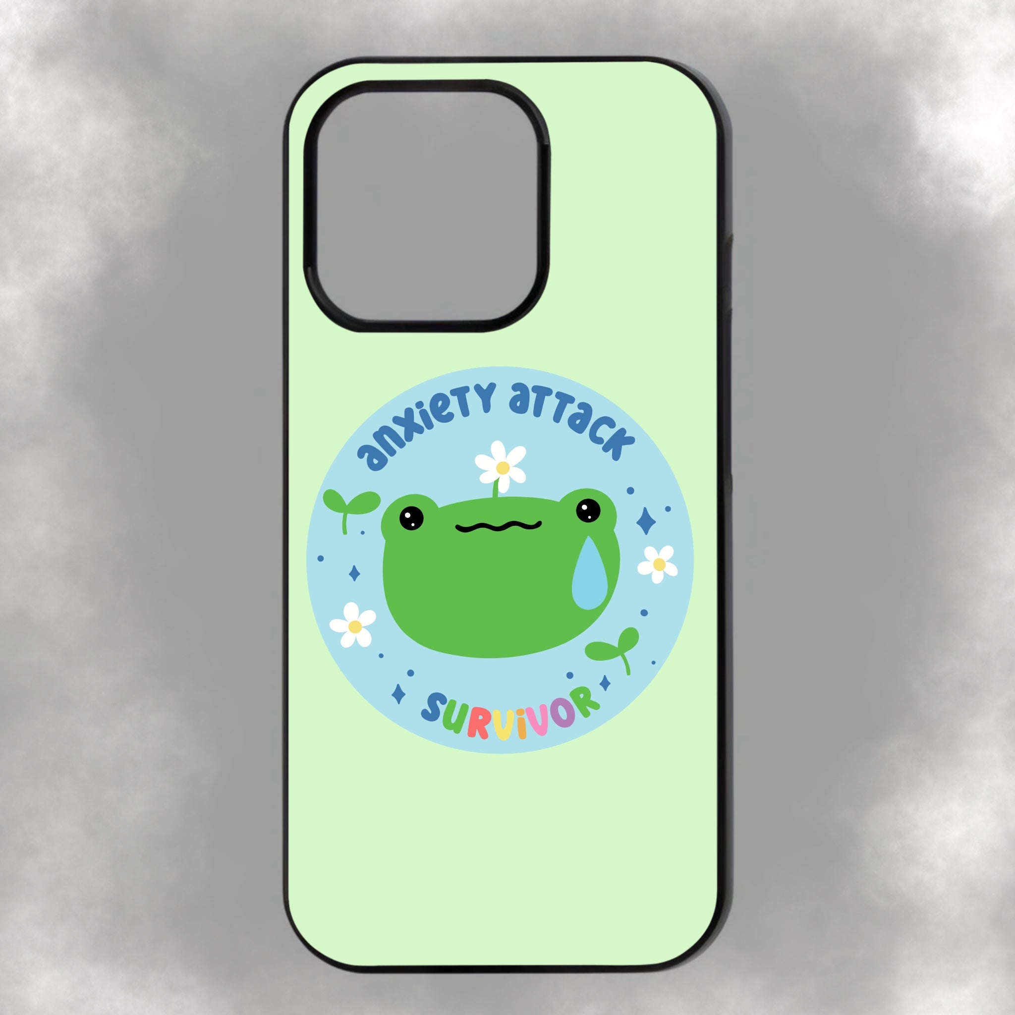 Anxiety Attack Survivor iPhone Rubber Phone Case