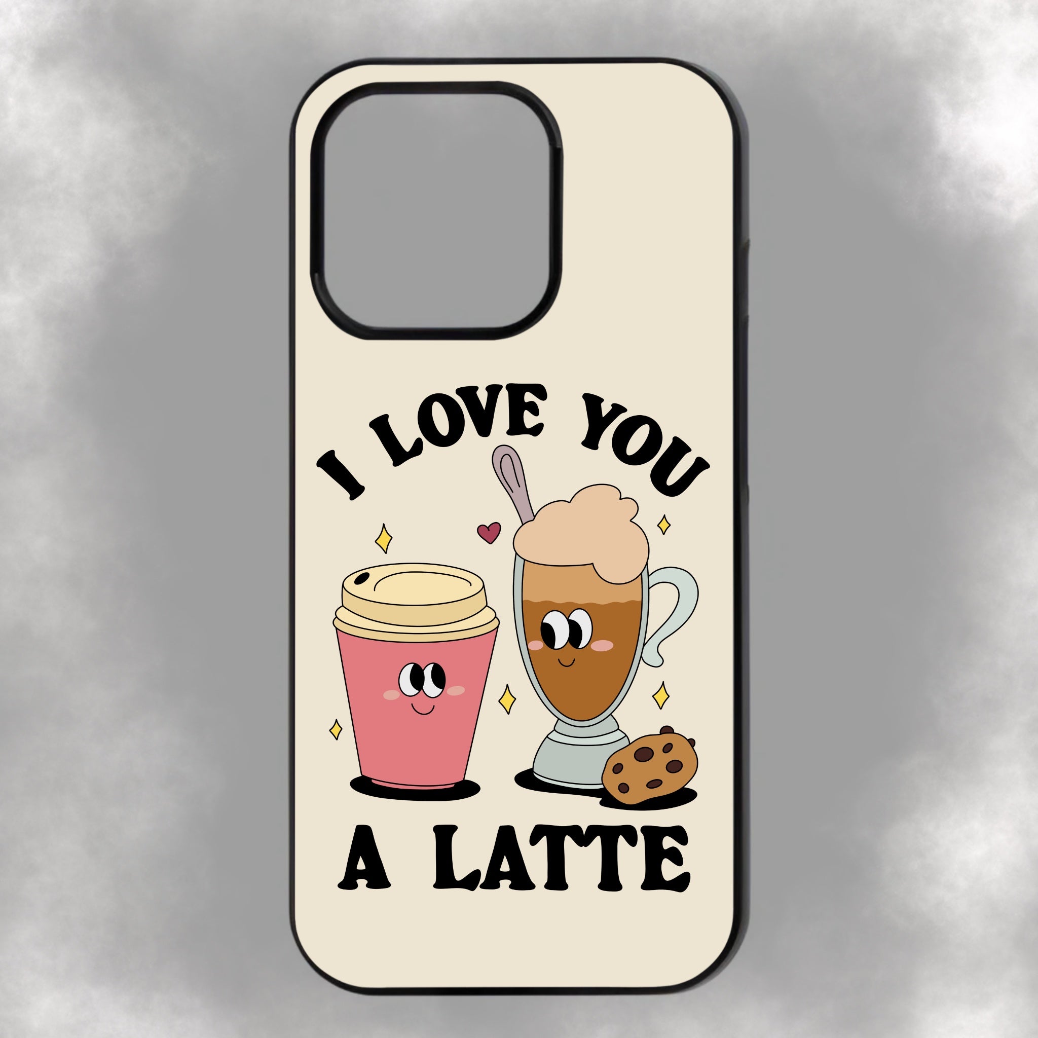 I Love You A Latte iPhone Rubber Phone Case