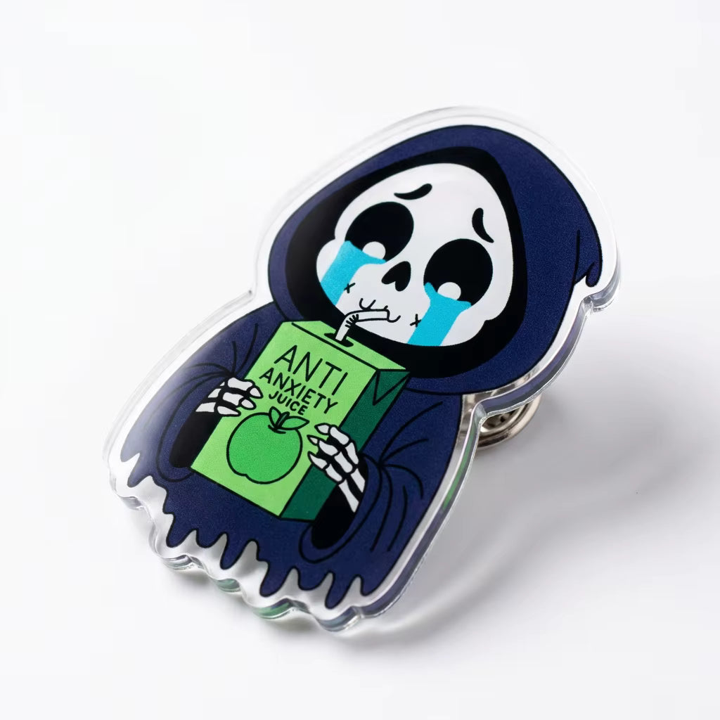 Anti Anxiety Juice Acrylic Pin