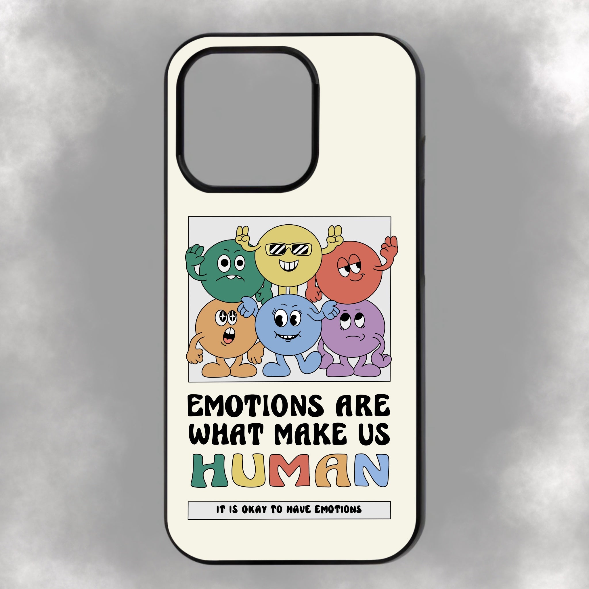 Emotions Are What Make Us Human iPhone Rubber Phone Case