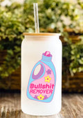 Bullshit Remover 12oz Frosted Glass Tumbler