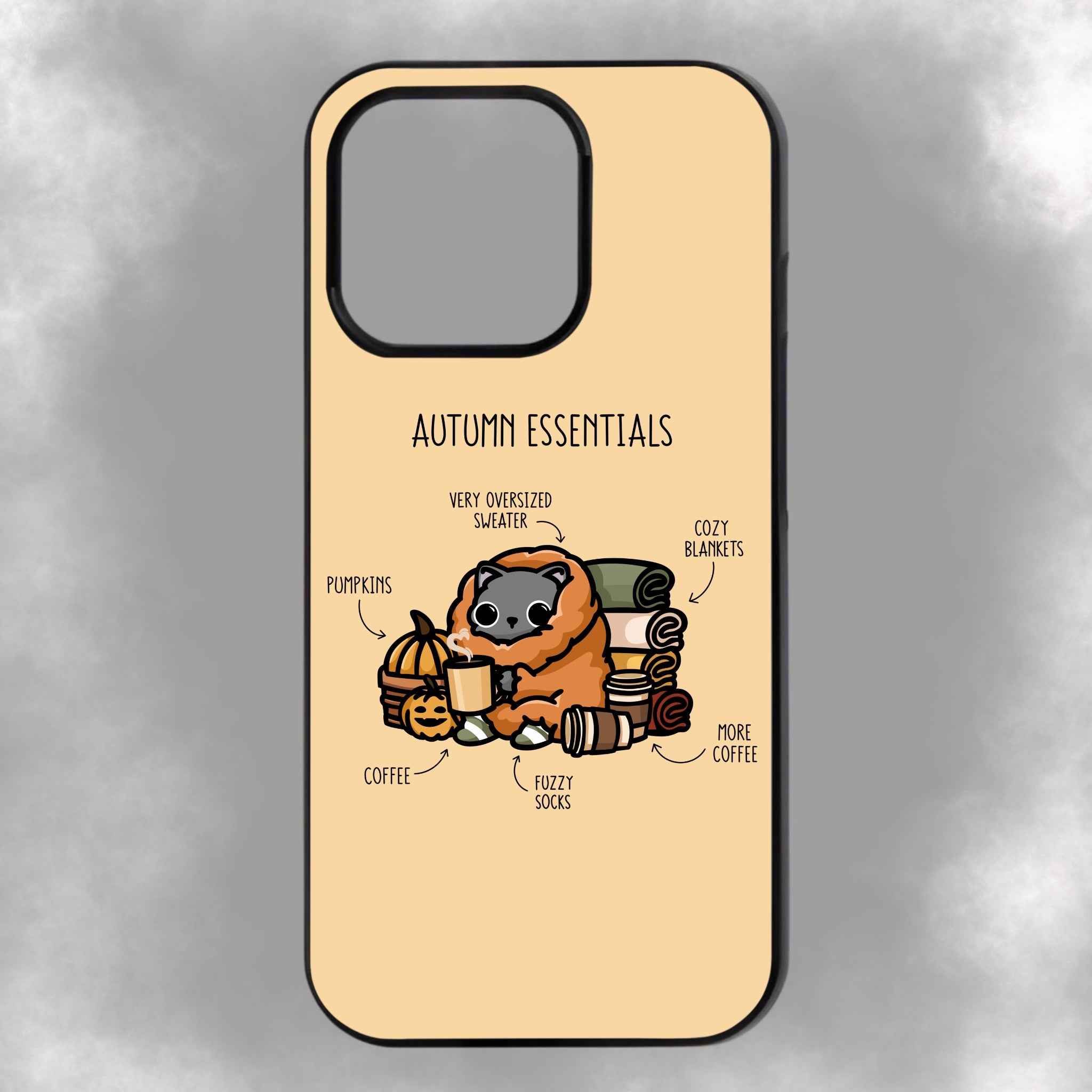 Autumn Essentials iPhone Rubber Phone Case