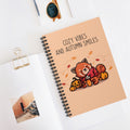 Cozy Vibes And Autumn Smiles A5 Lined Notebook