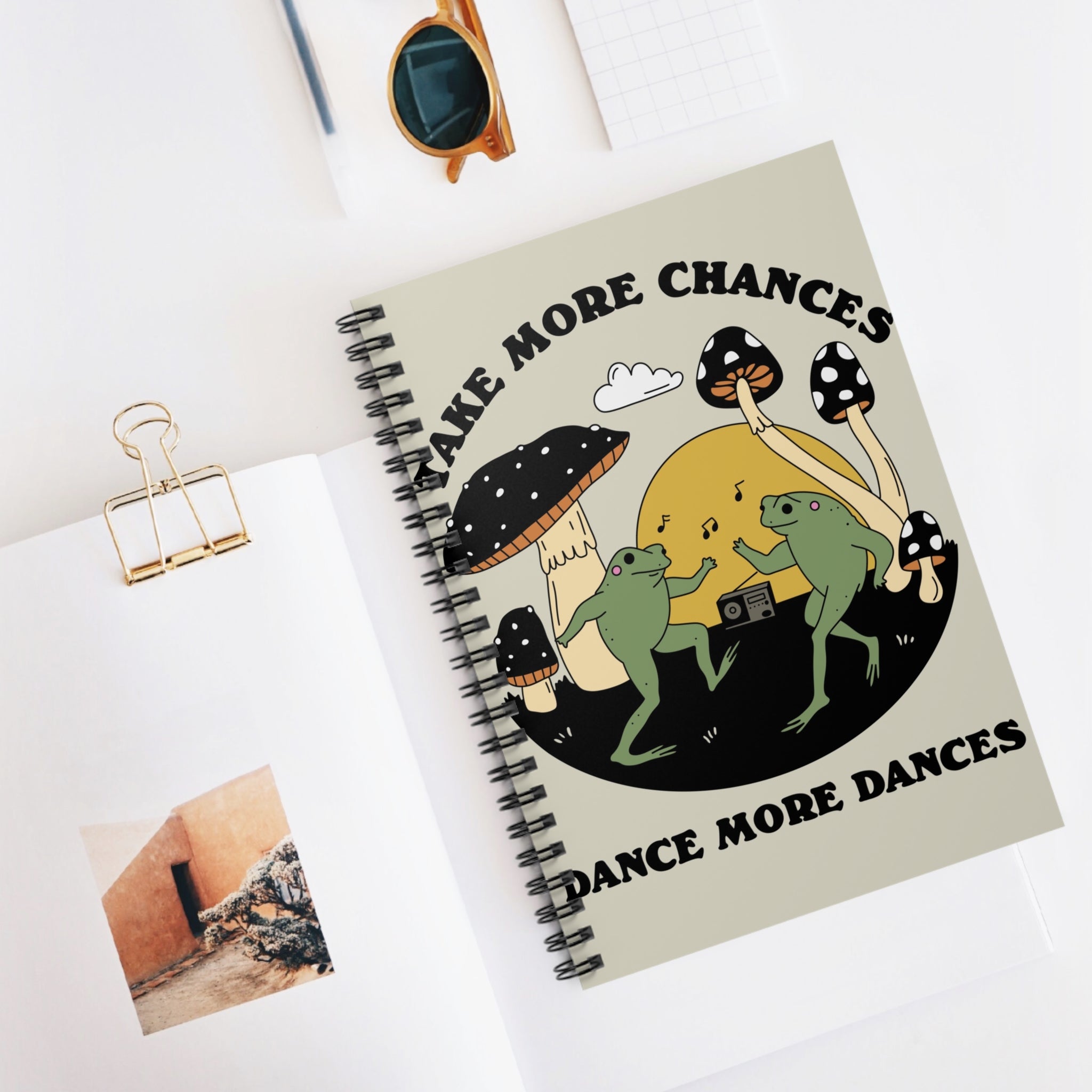 Take More Chances Dance More Dances A5 Lined Notebook