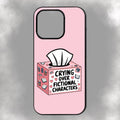 Crying Over Fictional Characters iPhone Rubber Phone Case