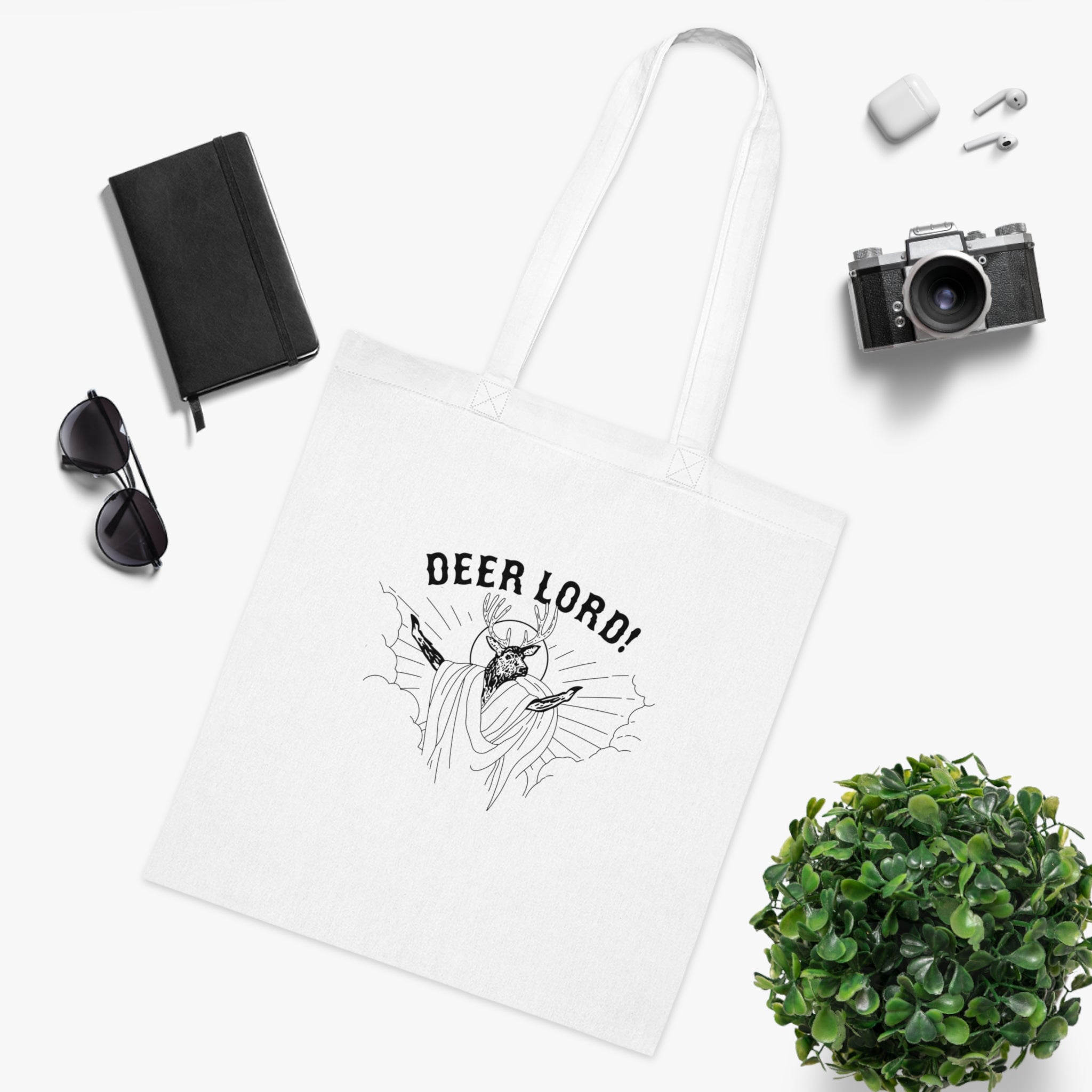 Deer Lord! White Tote Bag