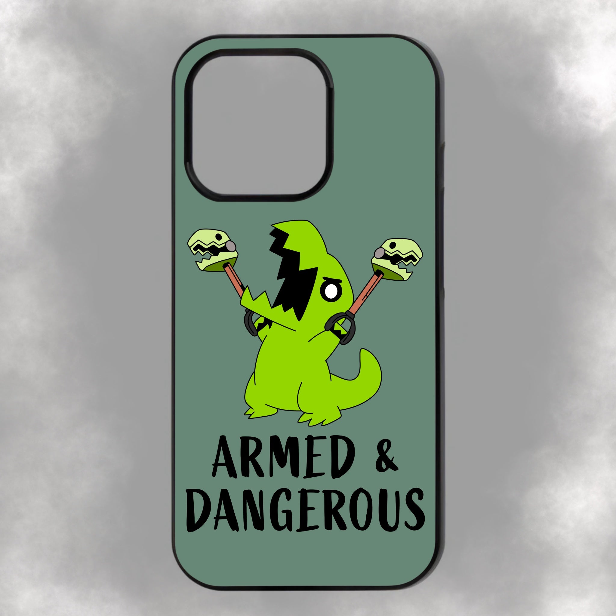 Armed & Dangerous iPhone Rubber Phone Case