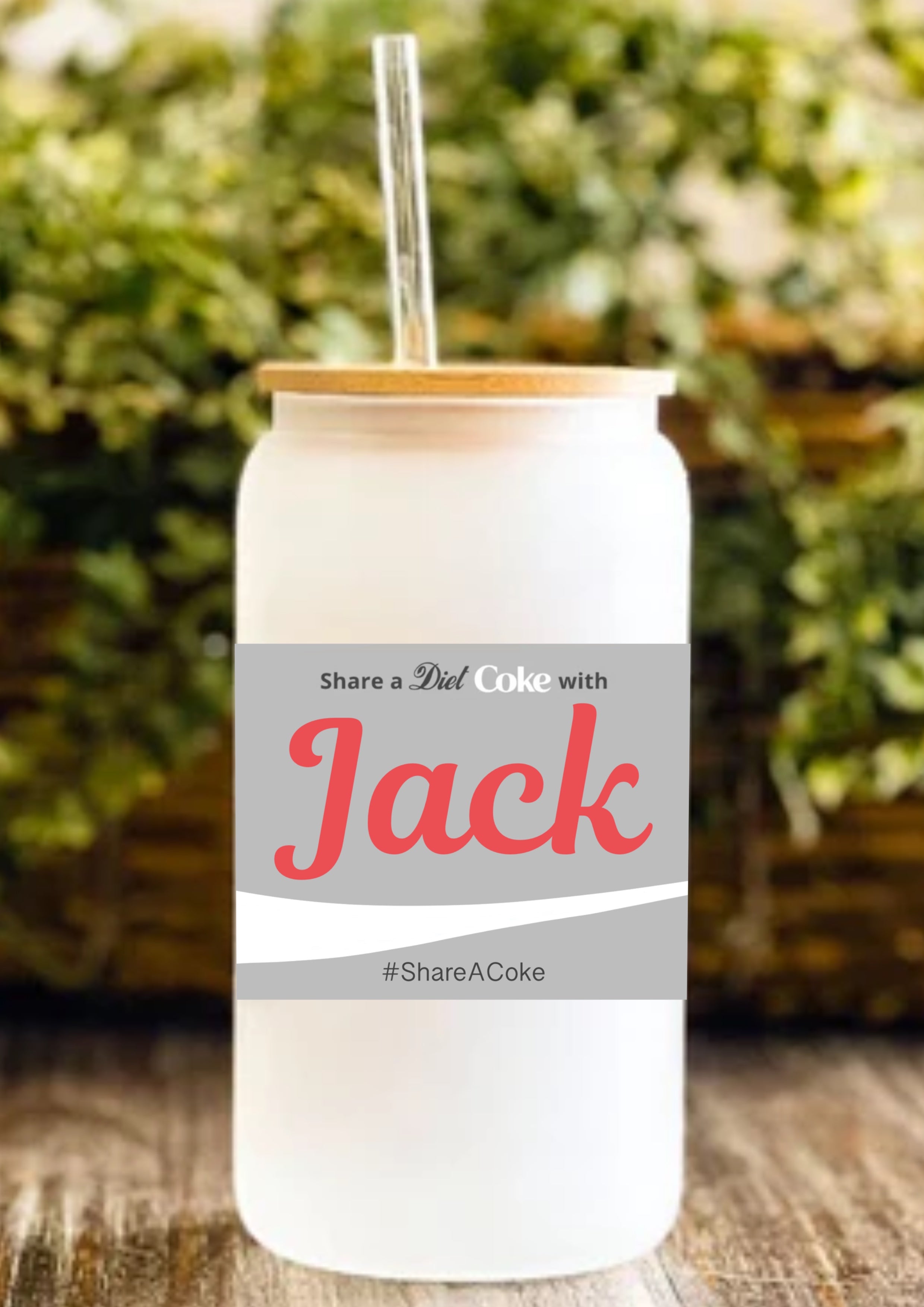 Share A Coke Personalised 12oz Frosted Glass Tumbler