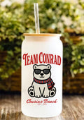 Team Conrad 12oz Frosted Glass Tumbler