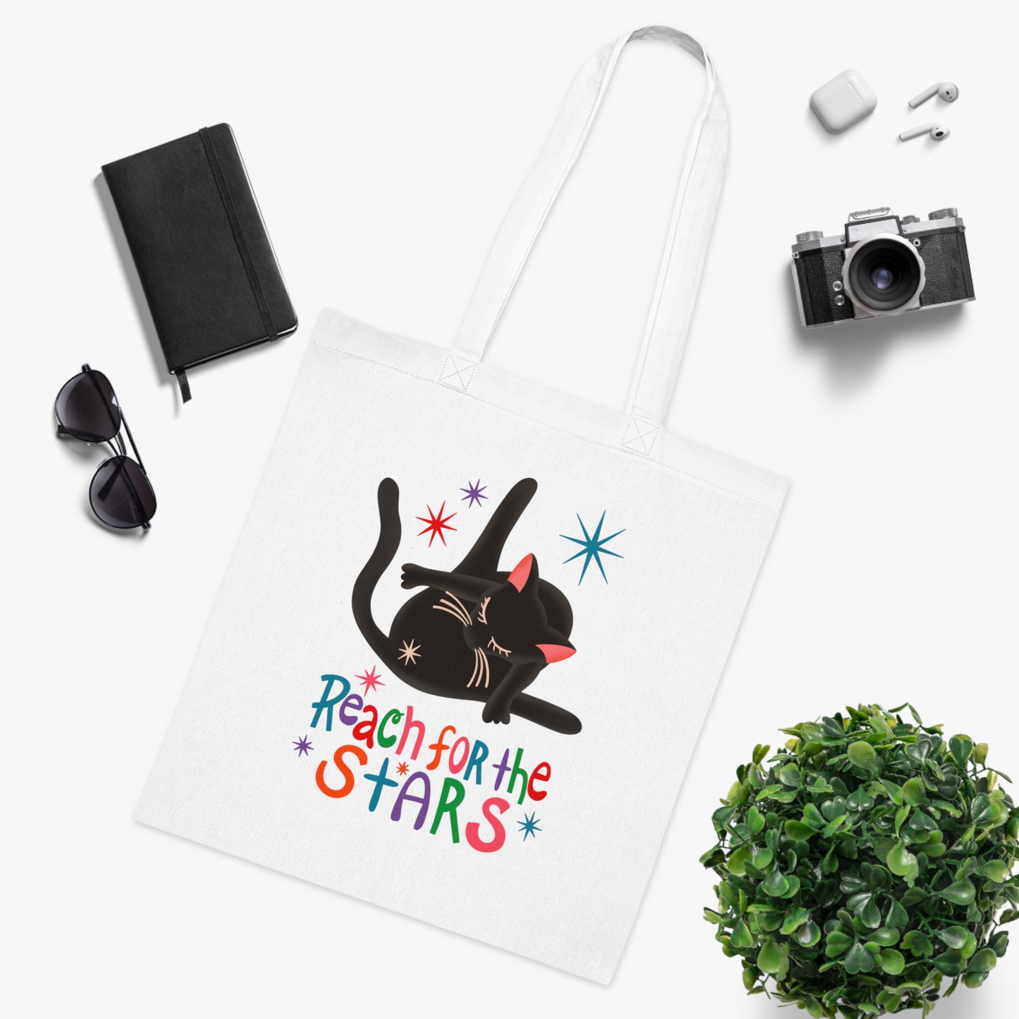 Reach For The Stars White Tote Bag