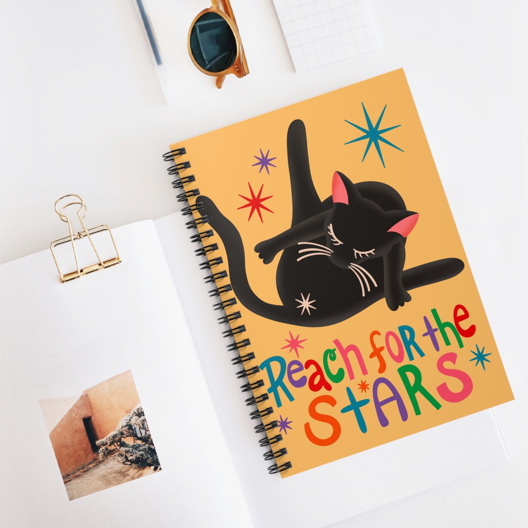 Reach For The Stars A5 Lined Notebook